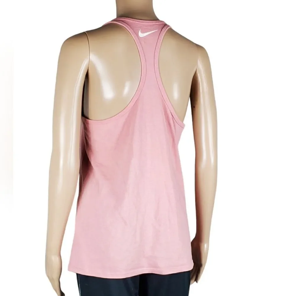 Nike Dry Fit Pinkish Orange & Black Atheletic Tank Top